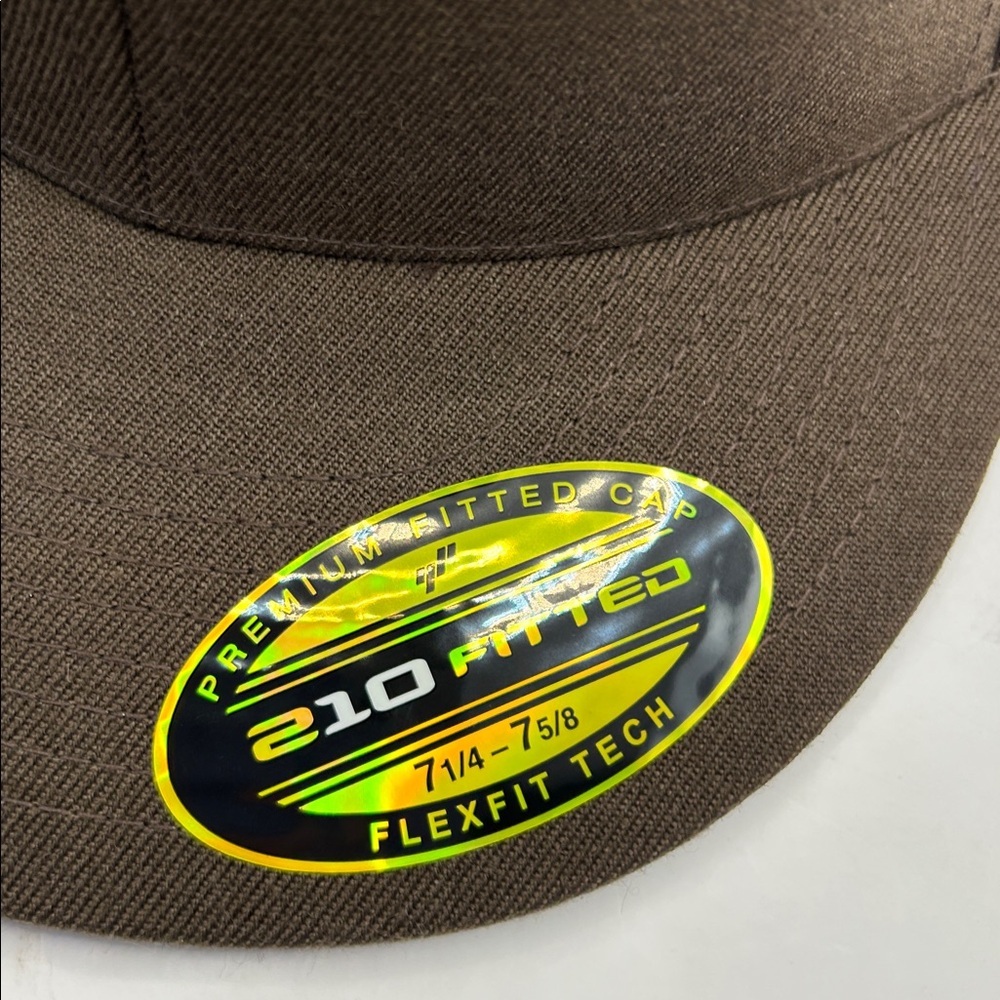 Brown Fitted baseball Cap. Brand new.  Never worn - Picture 13 of 14
